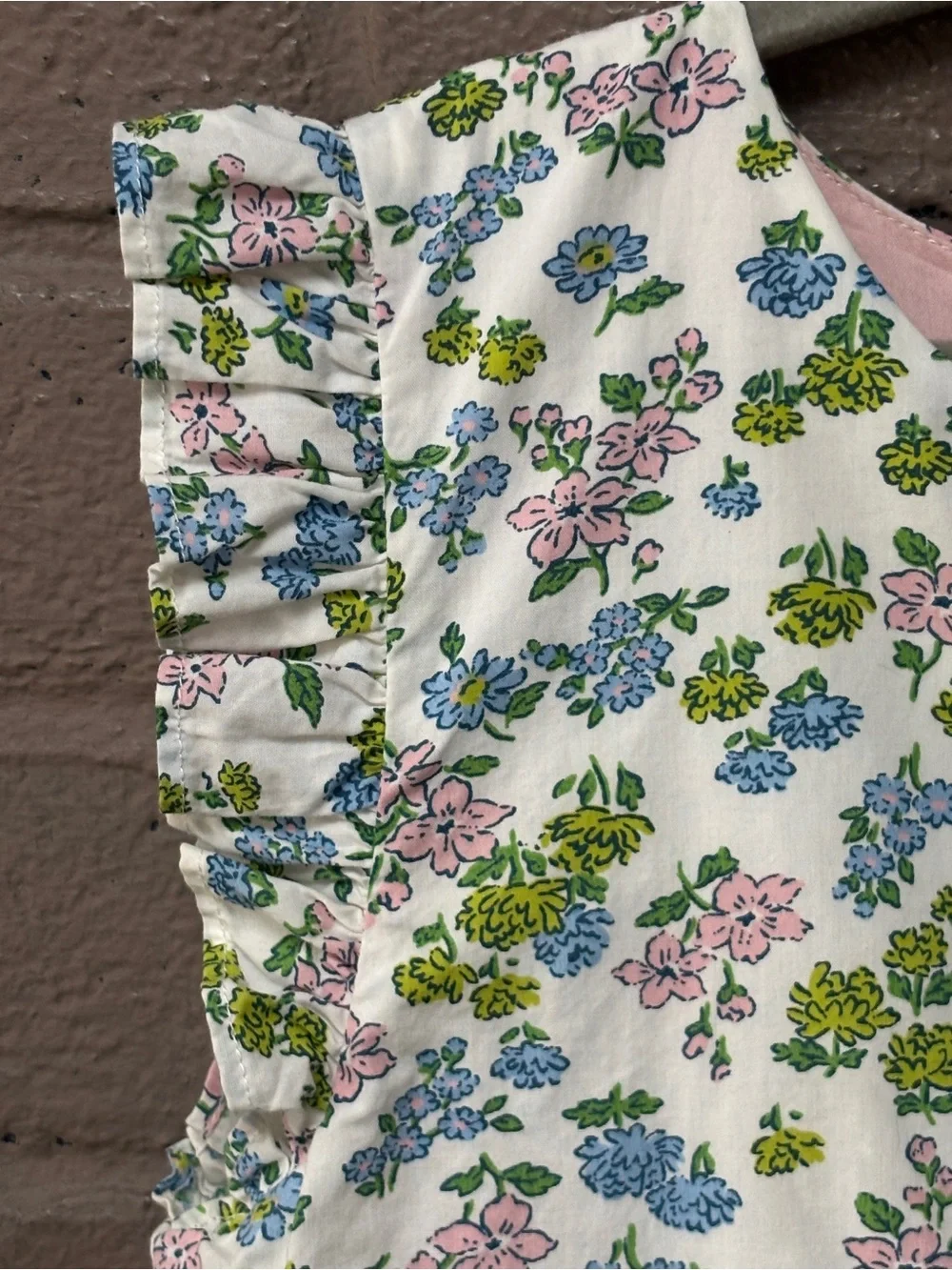 Mini Boden  Floral Tiered Dress  7/8